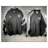 Lot of 2 NFL Raiders jackets XL, XXL, one it