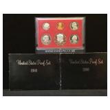 3- 1980 US Proof Sets