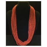 30-strand Coral necklace