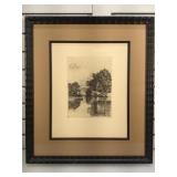 Signed A. EcKener plate block etching, double