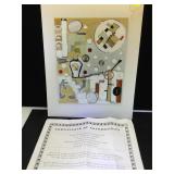 Signed Mitak mixed media W/ COA, size 8x10