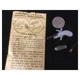 Little Adam miniature cap gun w/ cartridges & rod