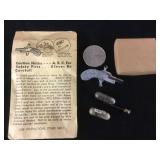 Little Adam miniature cap gun w/ cartridges & rod