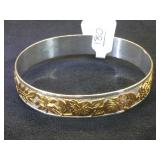 Sterling bangle bracelet, 25.6g