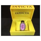 Invicta Chronograph watch w/ leather band, (new)