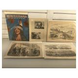 1895 Geronimo picture print page, Minnehaha music