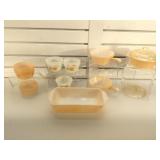 Vintage Fire King kitchenware, 11 piece total