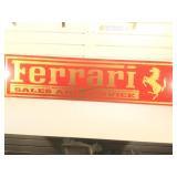 Metal Ferrari authentic sales & service sign,