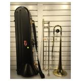 King brand trombone - complete with case - model