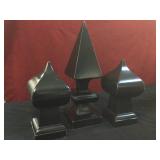 3 wooden sculptures from Williamsburg global