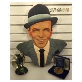 Frank Sinatra collectibles incl. 8 in tall