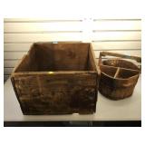 Antique wooden Remington Standard ammo crate and