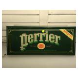 Vintage light up Perrier advertising sign 23 in