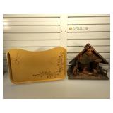 Vintage wooden Nativity set and more