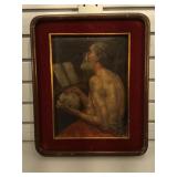 Vintage/antique oil on canvas - signed/dedicated