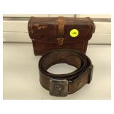 Vintage Knights of Columbus Sterling belt buckle