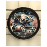 Classic car wall clock 10 in diameter