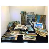 Assortment of vintage post cards, John Wayne &