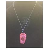 Genuine Red Jade  Necklace