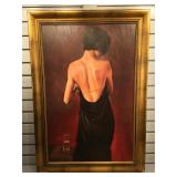Framed textured print Madonna X by J.S. Sargent -