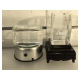 2 motorcycle laser crystals w/ lighted bases