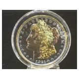 1921-D gold-plated Morgan Silver Dollar