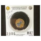 2000 1/10 oz. GOLD  colorized American Eagle coin