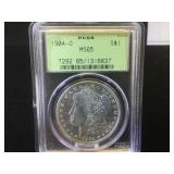 1904-O PCGS MS65 Green Label Morgan Silver Dollar