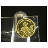 1/20 oz. 999 Fine Gold  1992 Endangered species