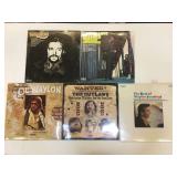 Lot of 5 sealed Waylon Jennings LPs