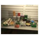 Assortment of candles & candle holders