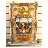 Signed Jerry Miller poster, 19 by 12.5 in