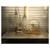 Crystal chandeliers, all parts seem to be there