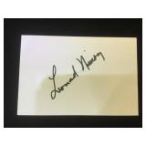 Card with Leonard Nimoy signature