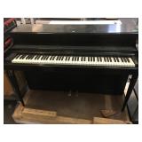 Rudolph Wurlitzer upright piano 55 in long - good