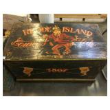 Painted antique chest - ‘Rhode Island Country