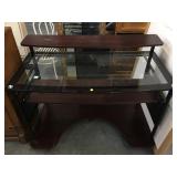4 foot wide glass top desk