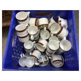 Crate full of Bernardaud France porcelain