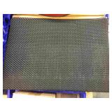 New case of 17x12 black woven PVC placemats - 144