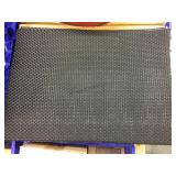 New case of 17x12 black woven PVC placemats - 144
