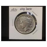 1921 SILVER PEACE DOLLAR