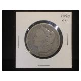 1890-CC MORGAN SILVER DOLLAR