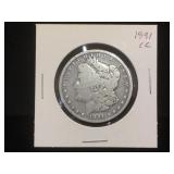 1891-CC MORGAN SILVER DOLLAR