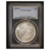 1885-O PCGS MS62 MORGAN SILVER DOLLAR