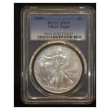 2000 PCGS MS69 AMERICAN SILVER EAGLE