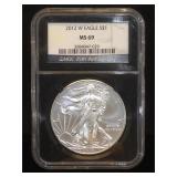 2012  NGC MS69 AMERICAN SILVER EAGLE