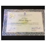 5- 1g .999 Silver Ingots w/ coa