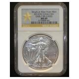 2013 W  NGC MS69 Early Release American Silver