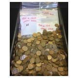 Assortment of Wheat Pennies