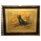 Framed and mated, pencil sign by Robert K.